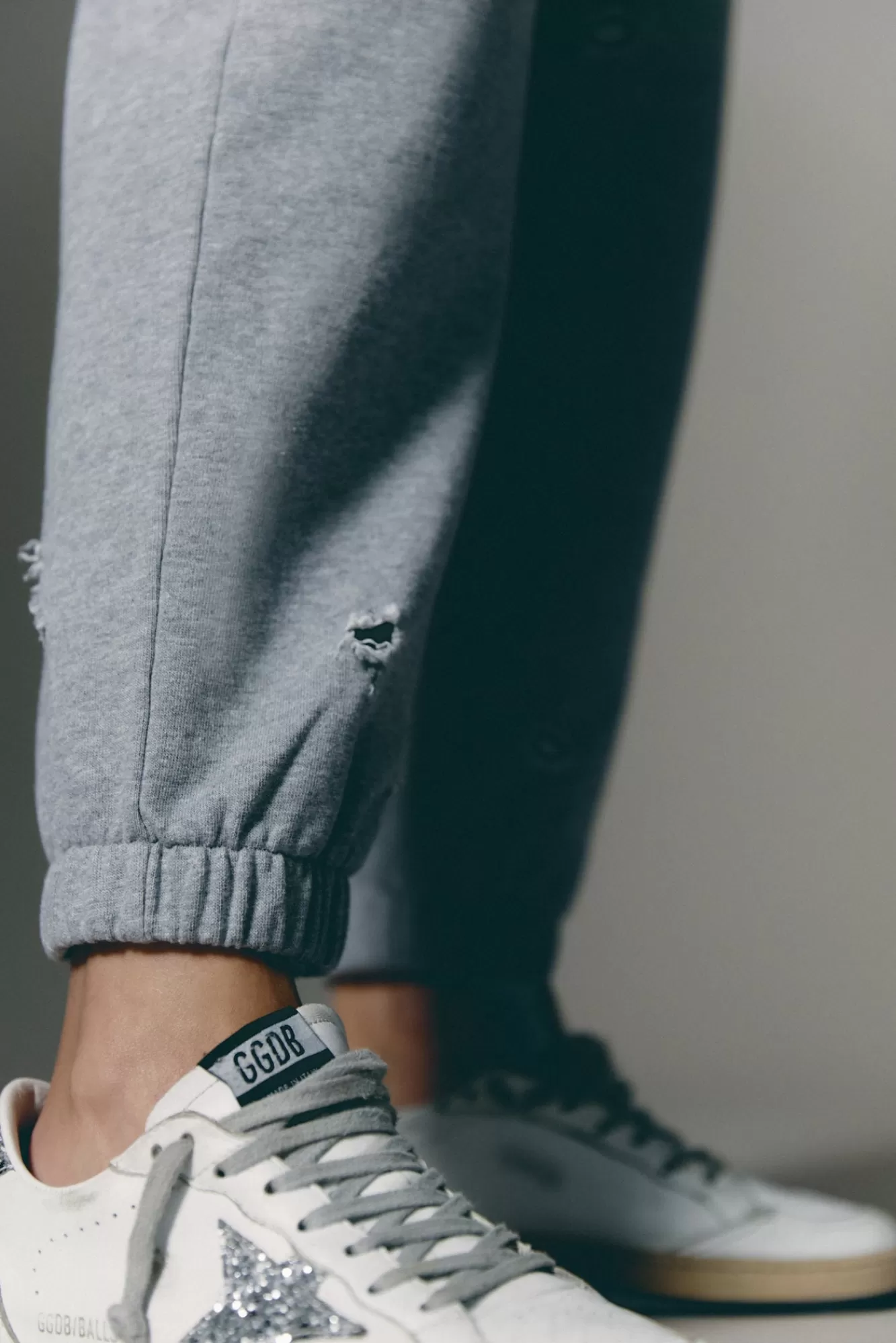 The Akala Studio Sweats-Distressed Grey Pants