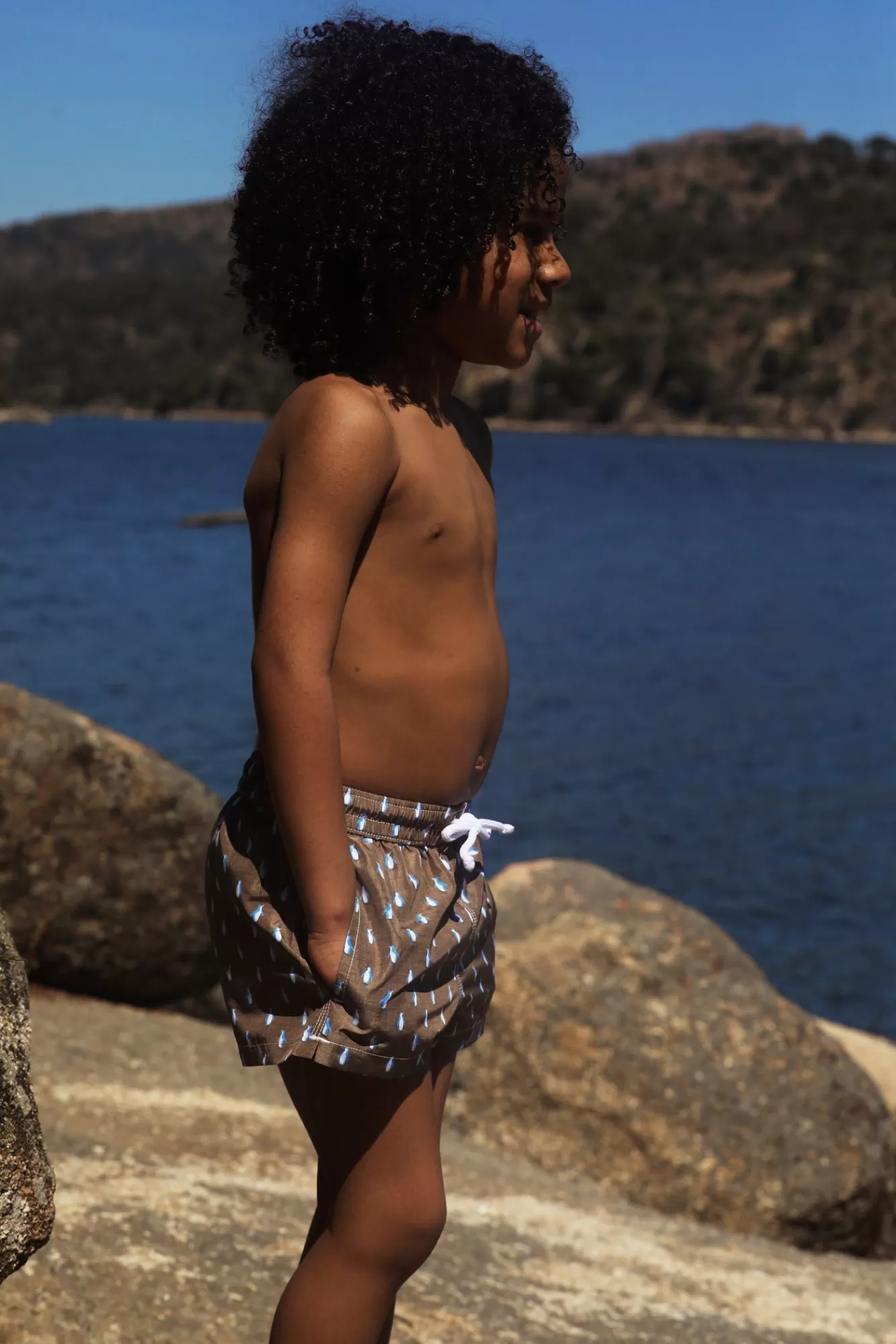 The Akala Studio Swimwear-Edo Penguin Swimsuit Boy