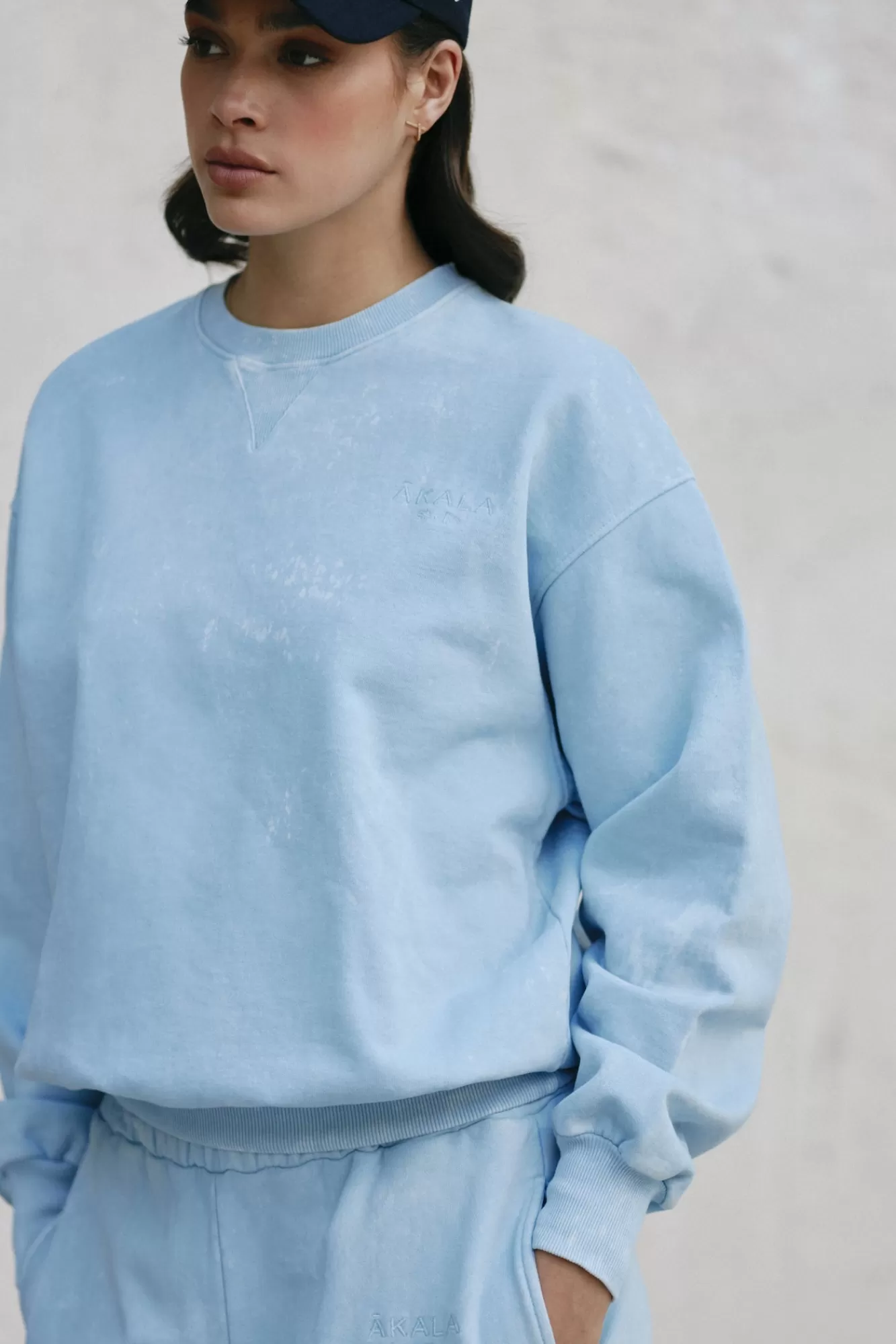 The Akala Studio Sweats-Ice Blue Sweater