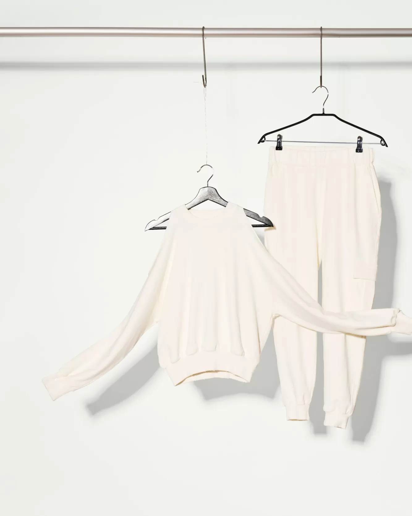 The Akala Studio Sweats-Milky White Cargo Set